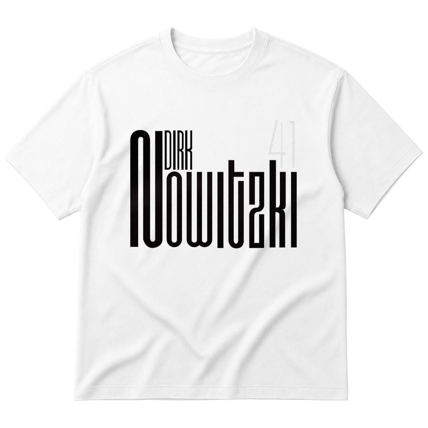 Dirk Nowitzki Oversize Tişört XL - Beyaz