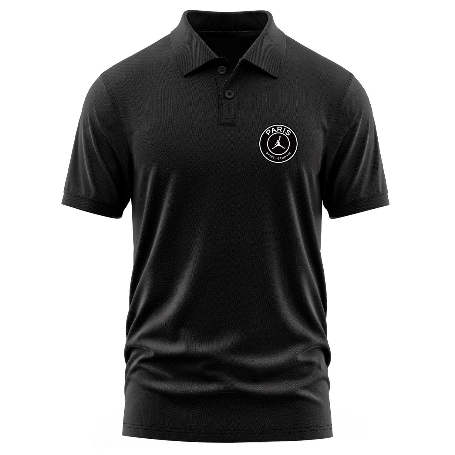 PSG X Air Jordan Polo Tişört S - Siyah