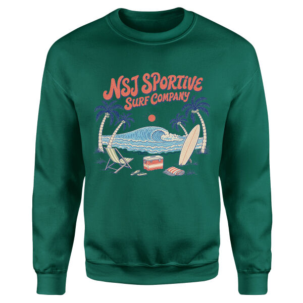 NSJ Sportive Surf Company 2026 Sweatshirt L - Nefti Yeşili
