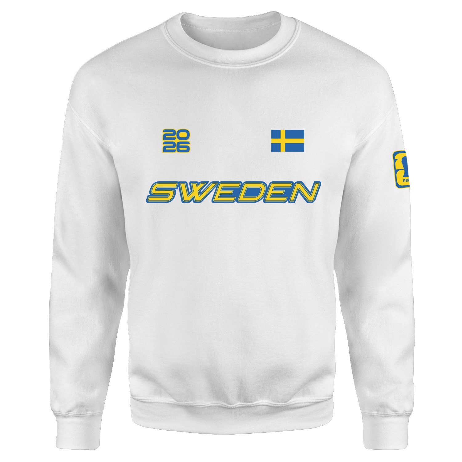 İsveç 2026 Sweatshirt S - Beyaz