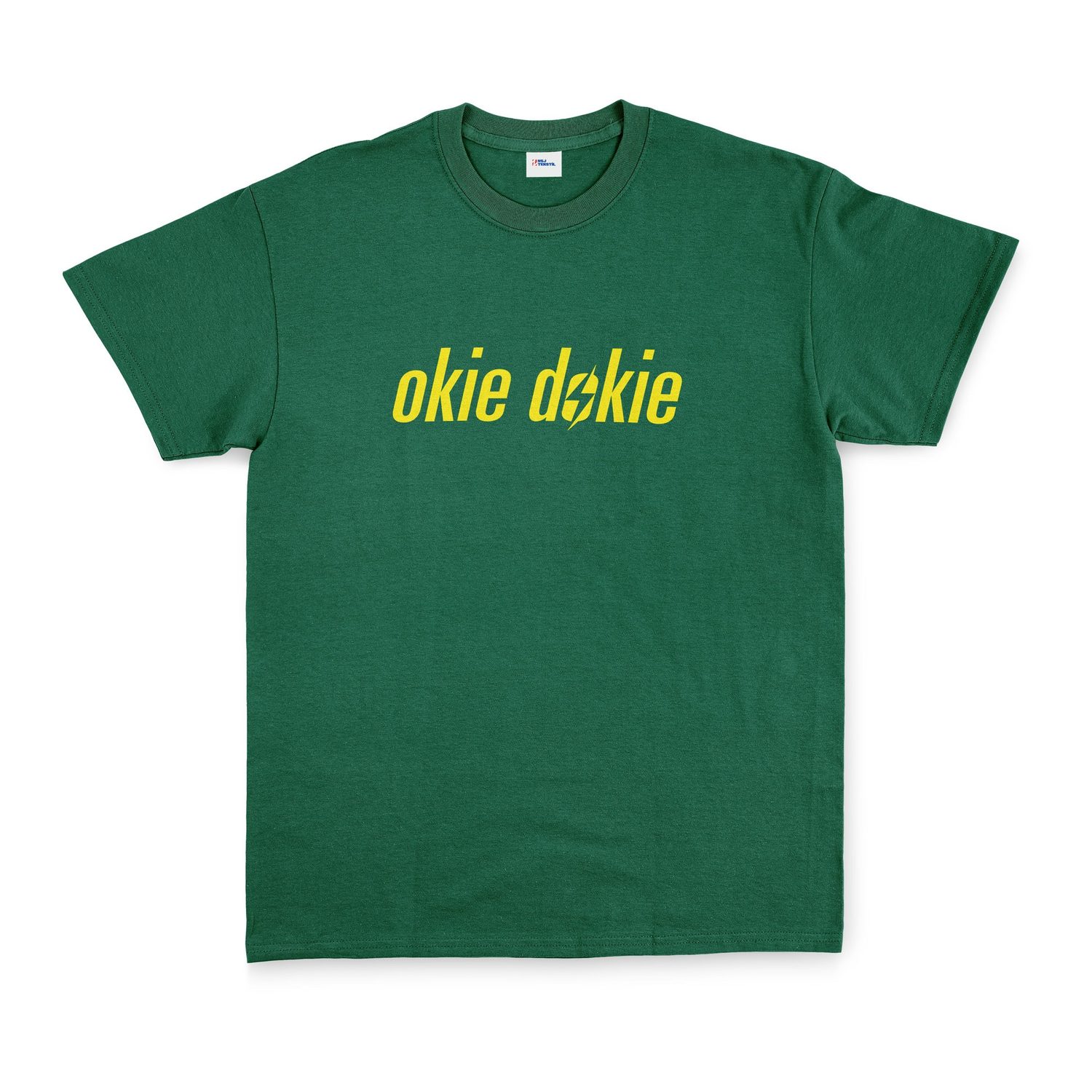 okie dokie | Fallout Tişört L - Nefti Yeşili