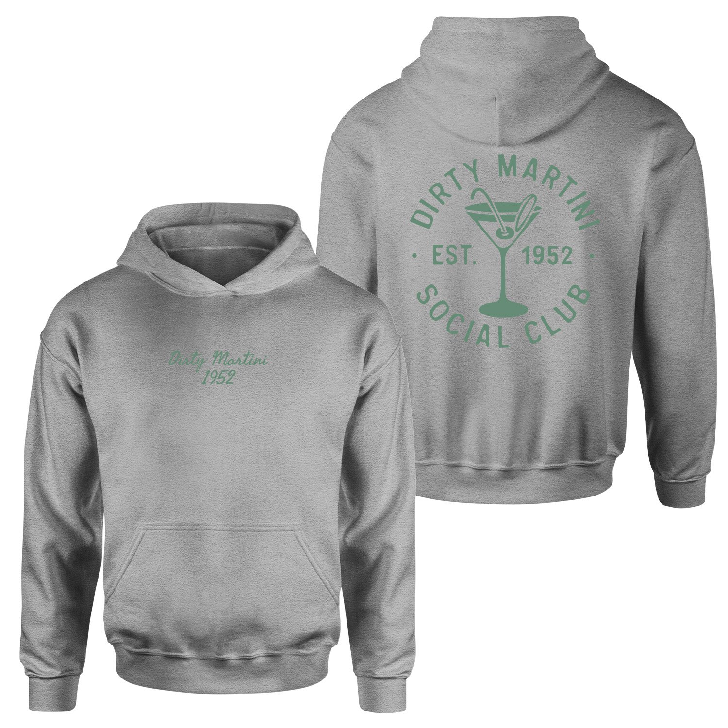 Dirty Martini 1952 Hoodie L - Gri