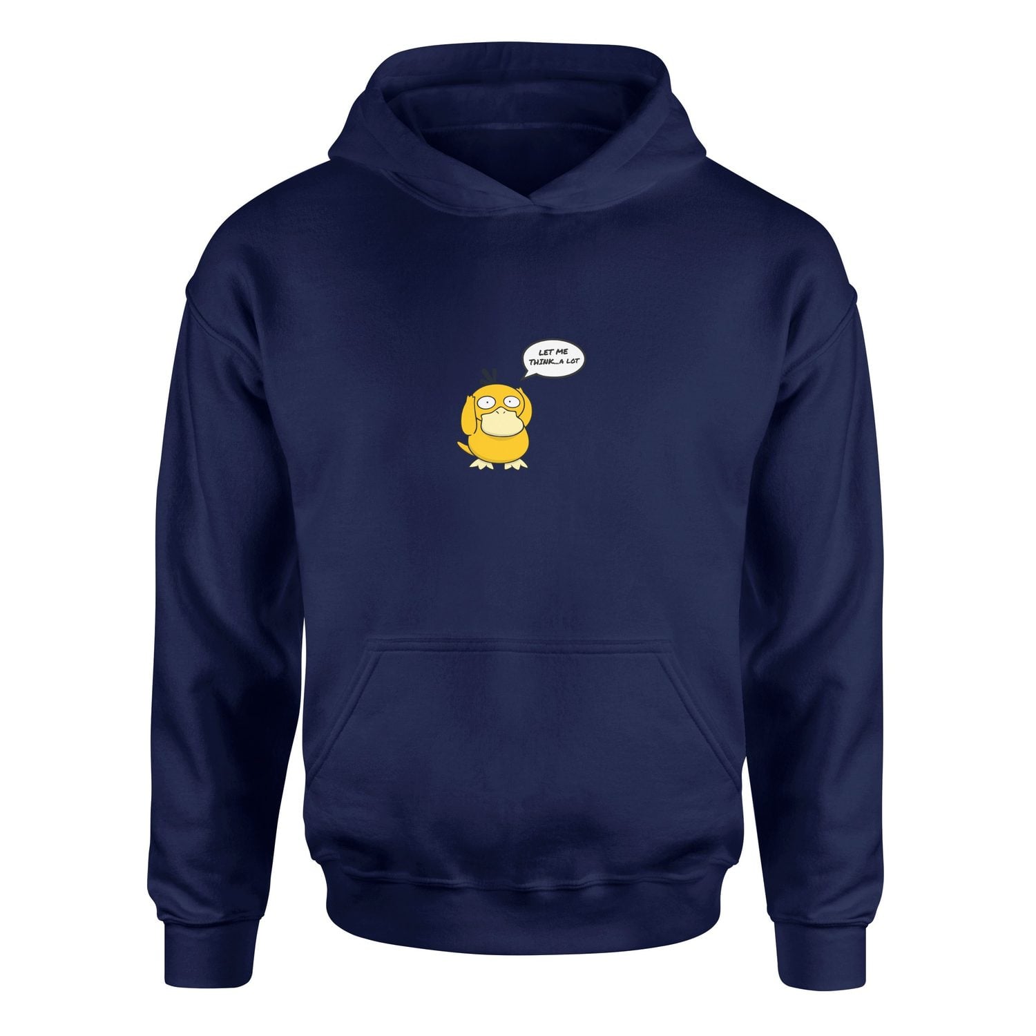 Let Me Think… A Lot | Psyduck Hoodie XL - İndigo Mavisi