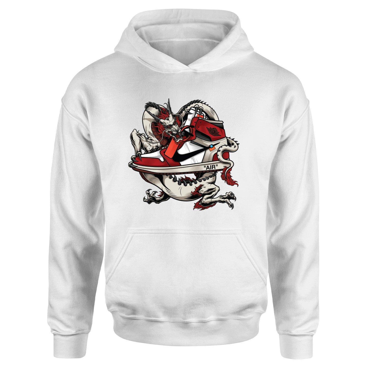 Air Jordan Dragon Hoodie S - Beyaz
