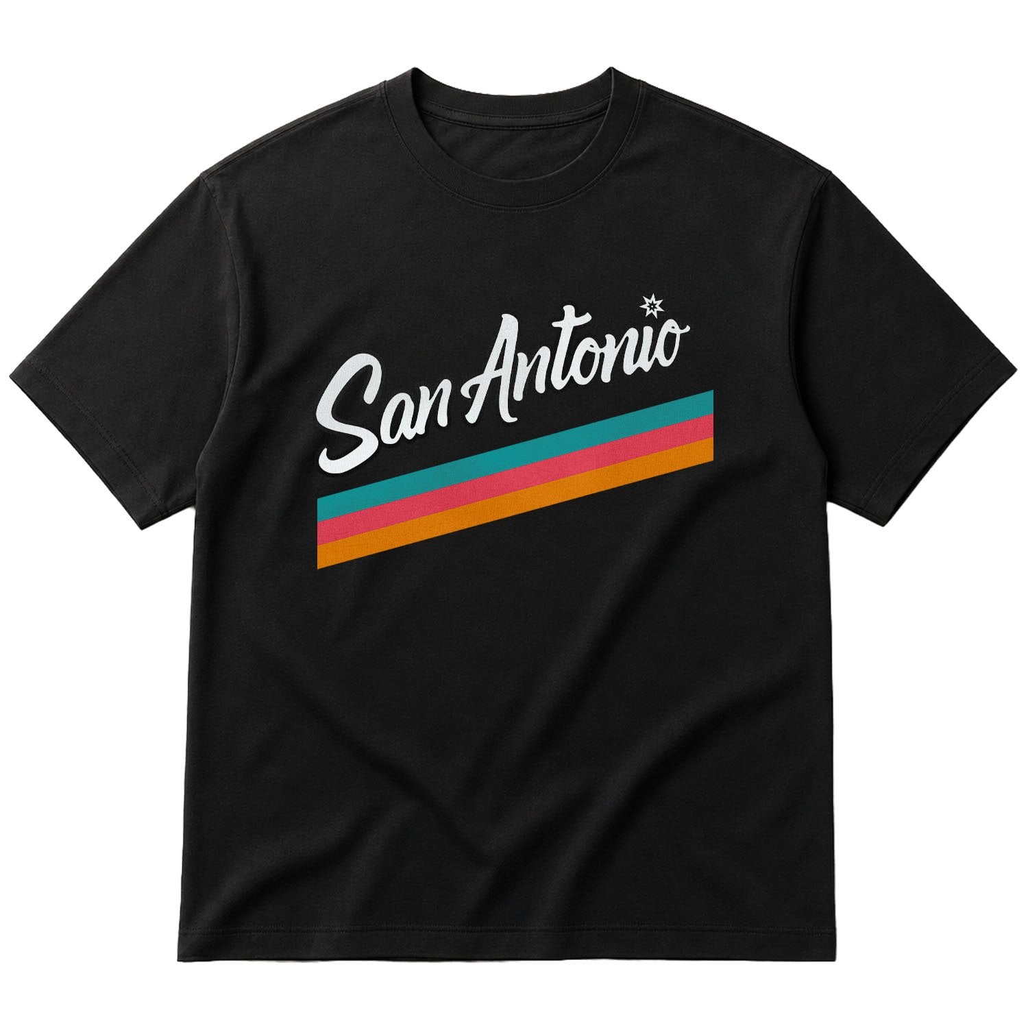 San Antonio City ED Oversize Tişört M - Siyah