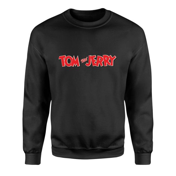 Tom and Jerry Sweatshirt S - Siyah