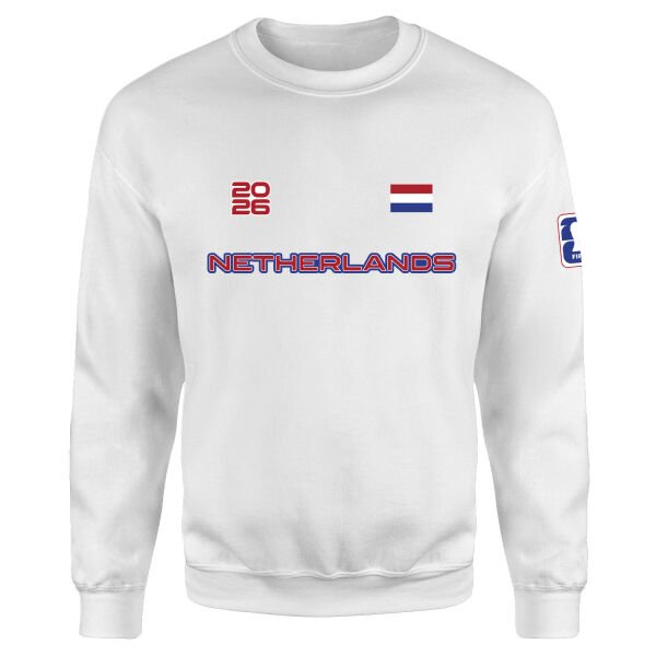 Hollanda 2026 Sweatshirt S - Beyaz