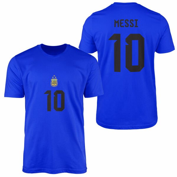 Lionel Messi Forma Tişört L - Mavi