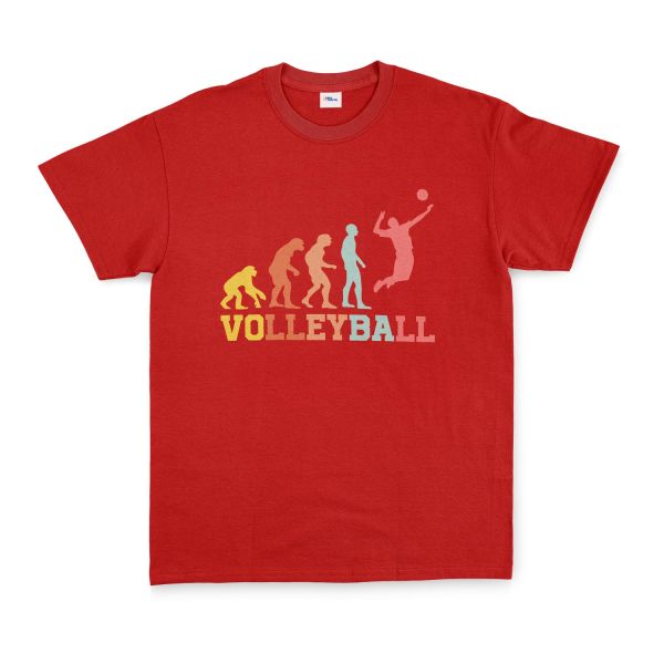 Volleyball Evolution Tişört M - Kırmızı