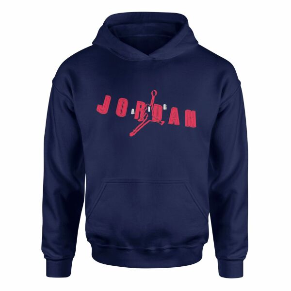 Air Jordan Wireframe Hoodie S - İndigo Mavisi