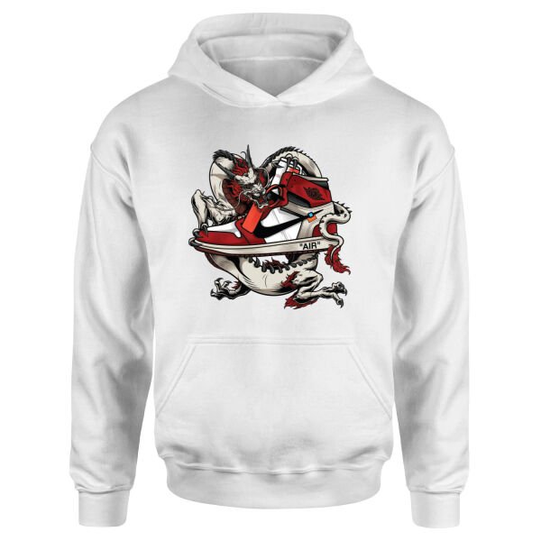 Air Jordan Dragon Hoodie M - Beyaz