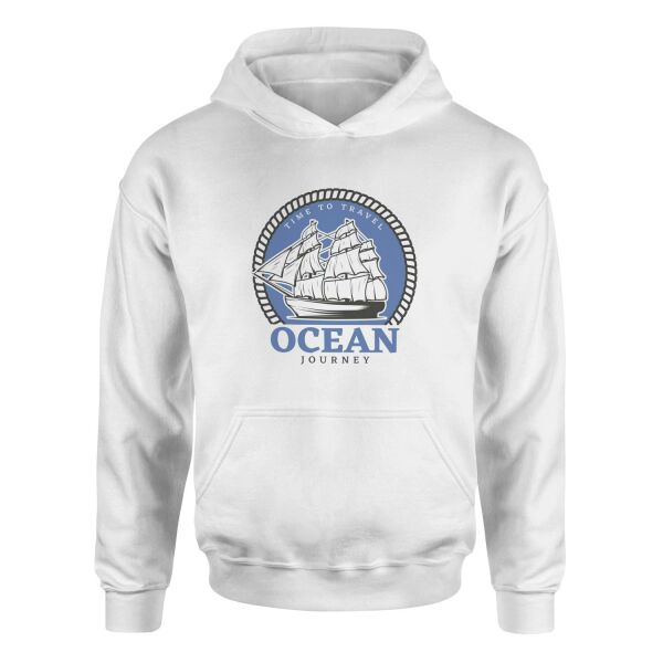 Ocean Journey Denizci Hoodie S - Beyaz