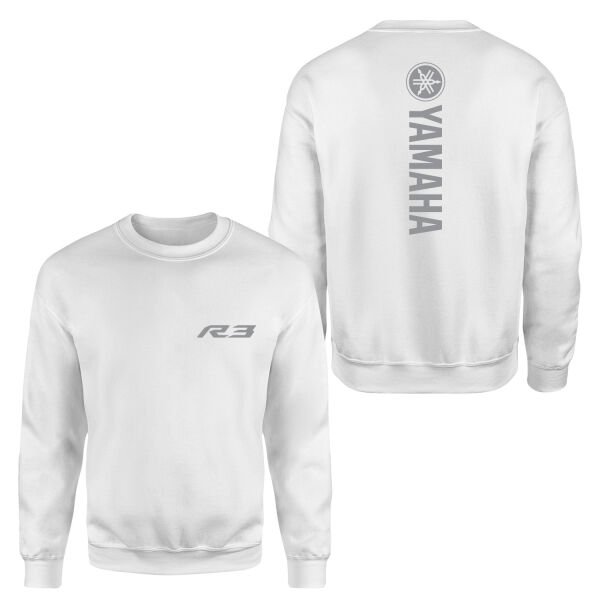 Yamaha R3 Graphic Sweatshirt S - Beyaz
