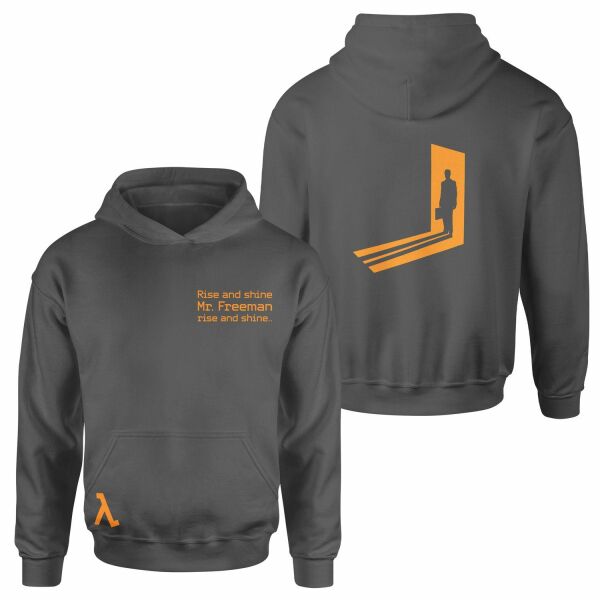 Rise and Shine Mr. Freeman | Half-Life Hoodie L - Füme