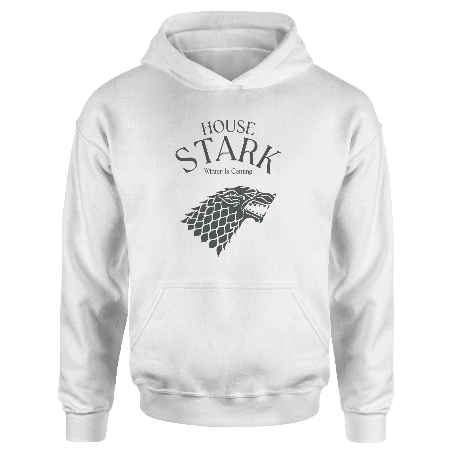 House Stark Hoodie XXL - Beyaz