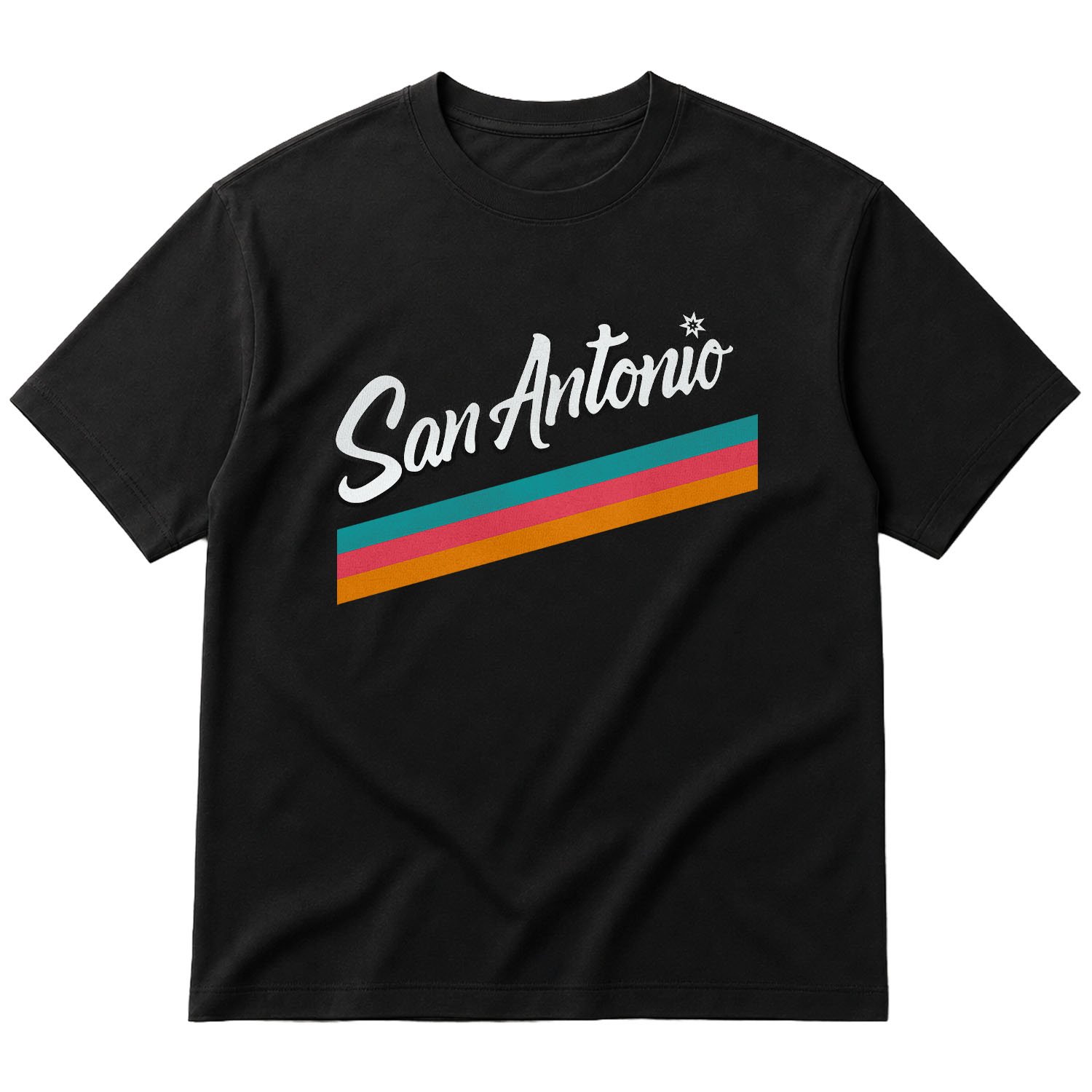 San Antonio City ED Oversize Tişört XL - Siyah