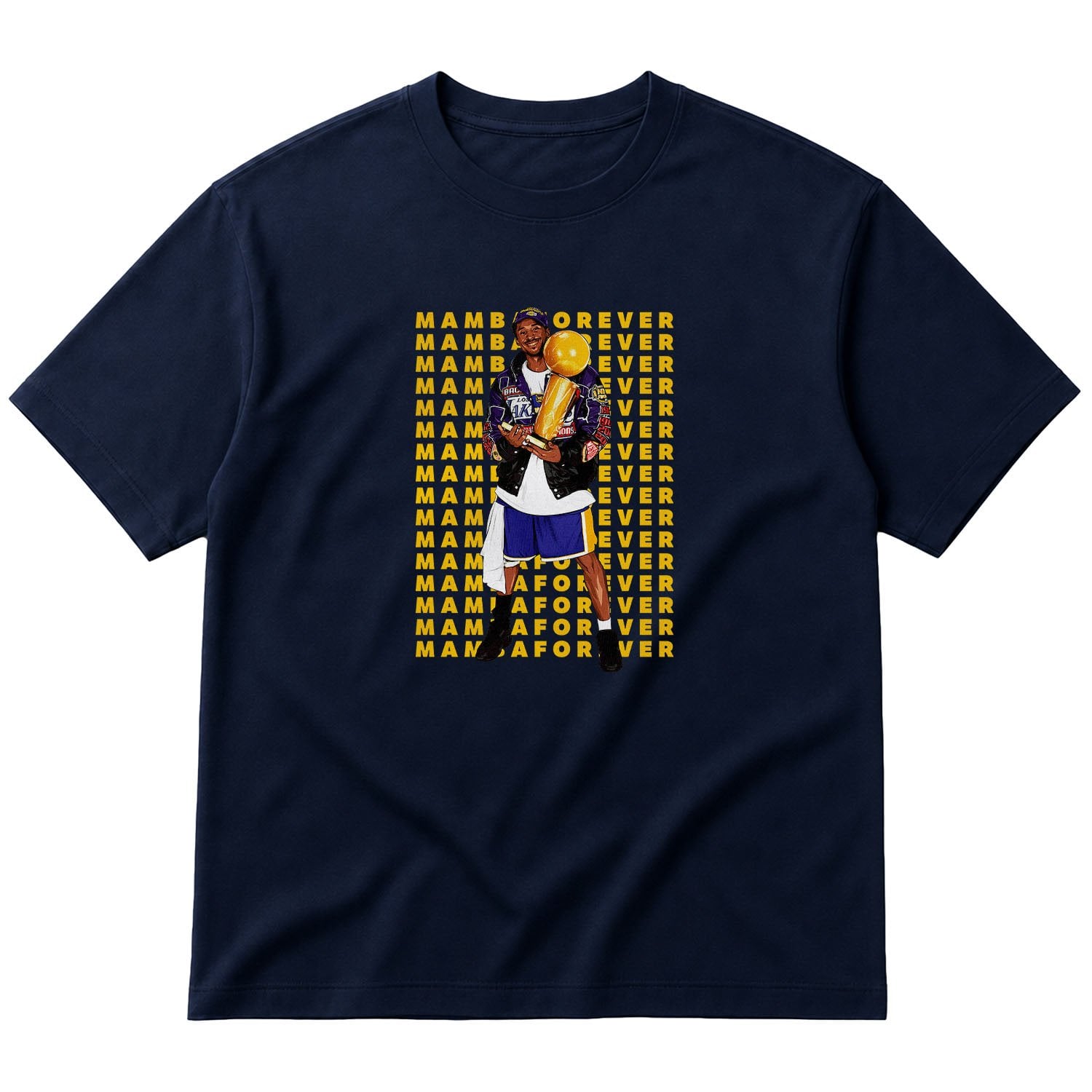 MAMBA FOREVER Kobe Bryant Oversize Tişört L - İndigo Mavisi