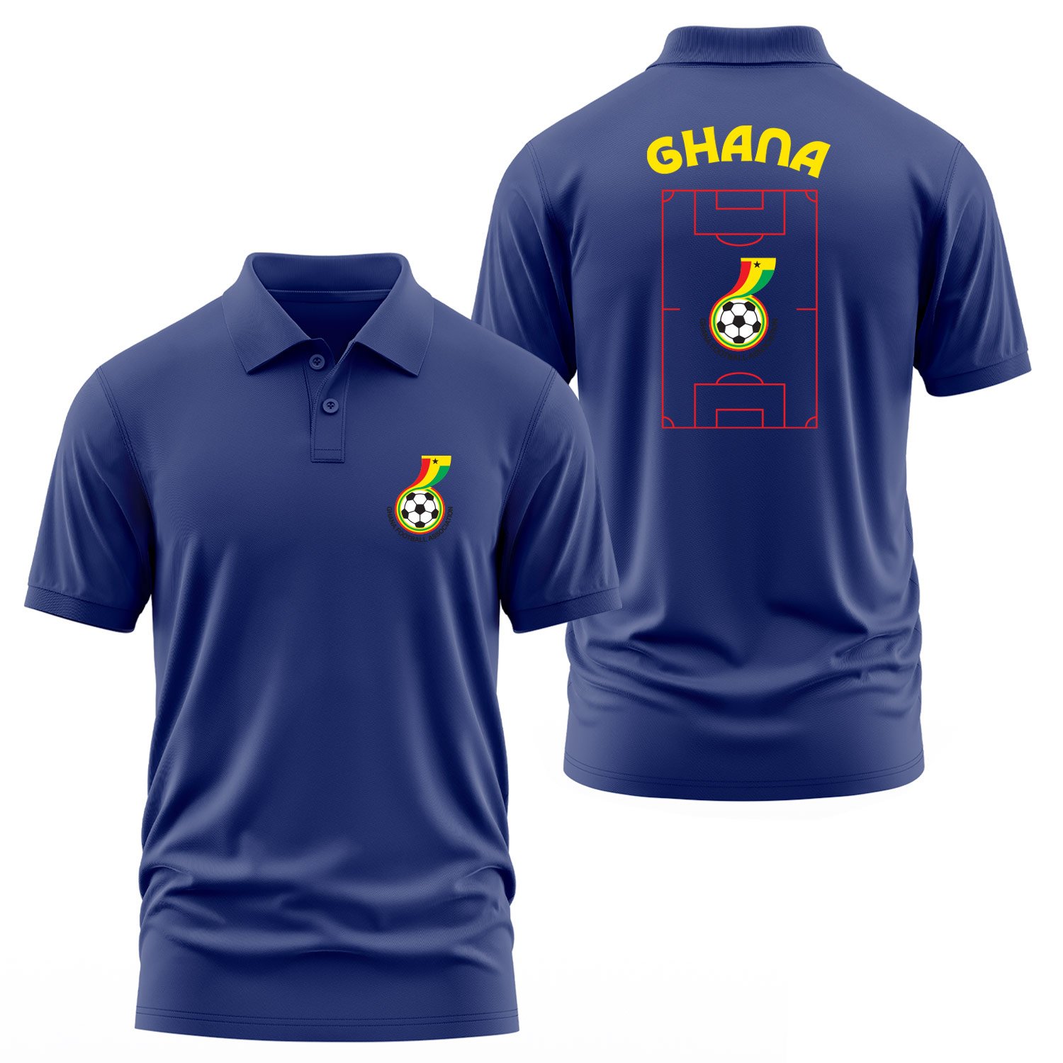 Gana Dünya Kupası 2026 Polo Tişört S - İndigo Mavisi