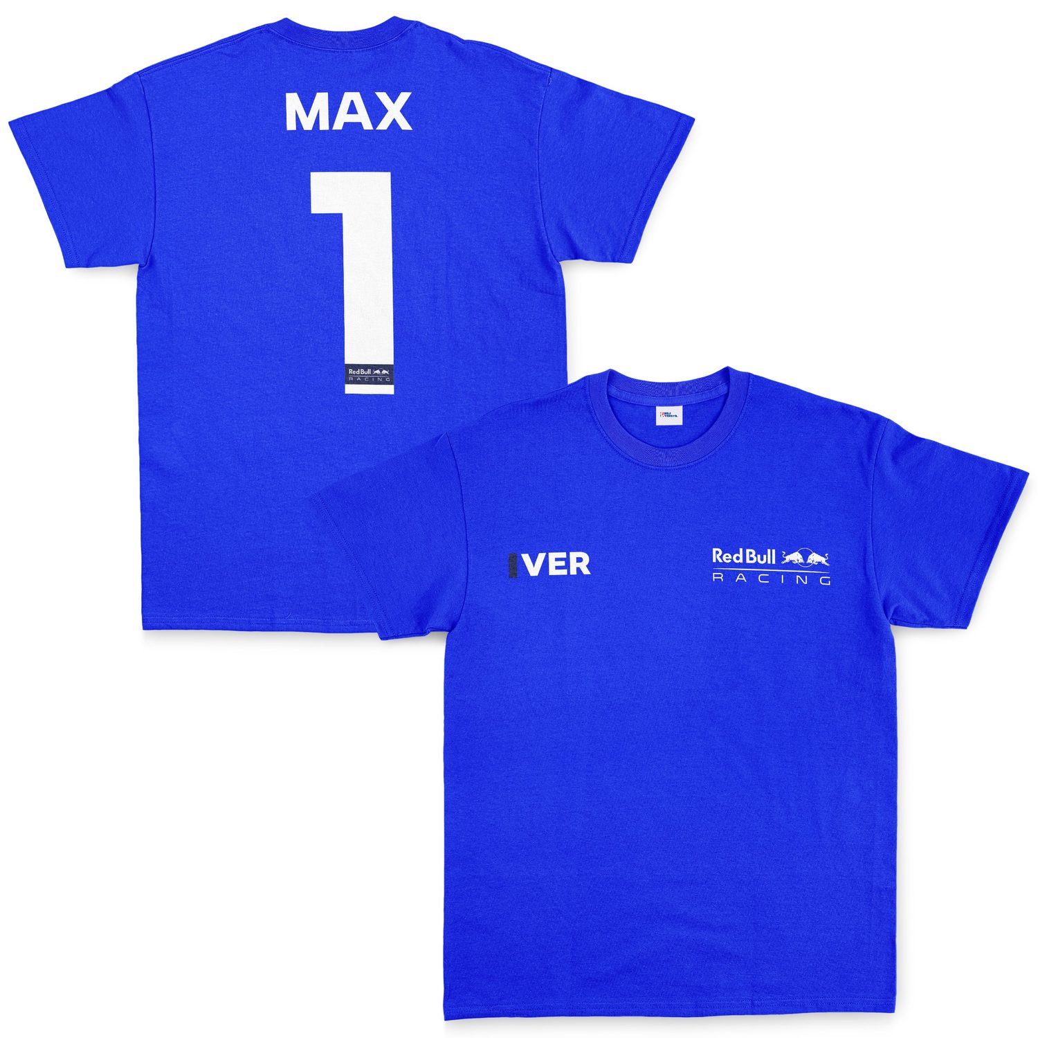 Max Verstappen Red Bull Racing White #1 Tişört M - Mavi