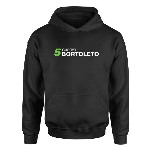 Gabriel Bortoleto 5 Hoodie S - Siyah