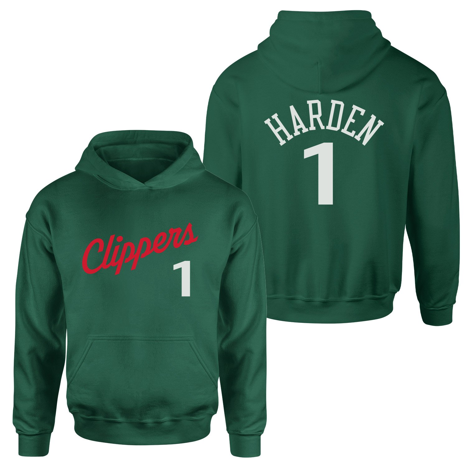 James Harden 1 LA Jersey Hoodie XL - Nefti Yeşili