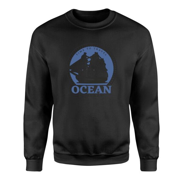 Ocean Journey Denizci Sweatshirt XL - Siyah