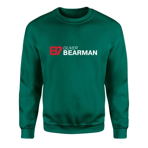 Oliver Bearman 87 Sweatshirt S - Nefti Yeşili