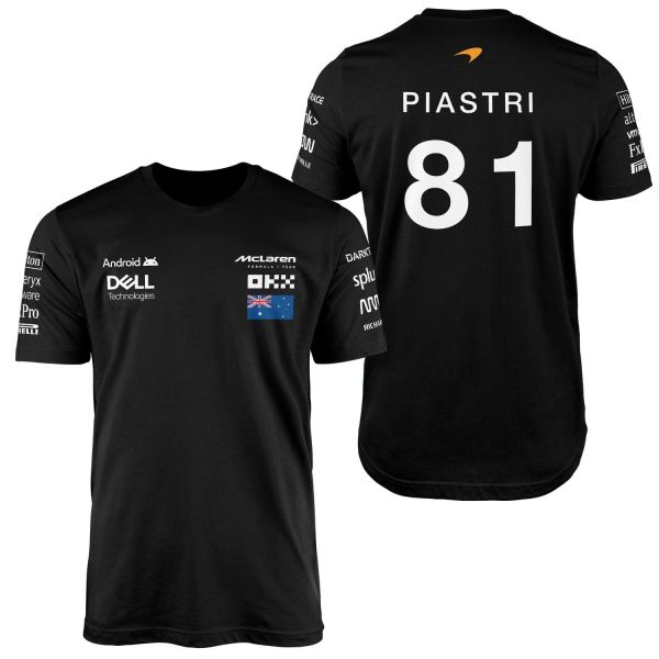 Oscar Piastri | Driver Edition Tişört S - Siyah