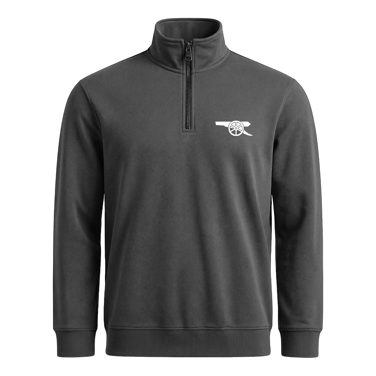 Arsenal Gunners Yarım Fermuarlı Sweatshirt XXL - Füme