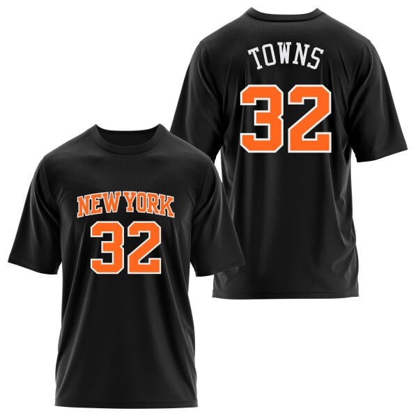 Karl-Anthony Towns 32 New York Jersey Oversize Tişört