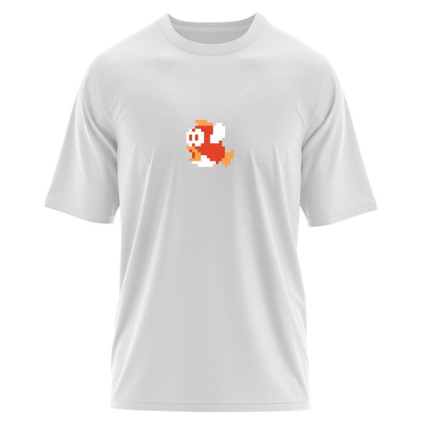 Super Mario Oversize Tişört S - Beyaz