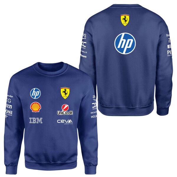Scuderia Ferrari Teamline 2025 Sweatshirt M - İndigo Mavisi