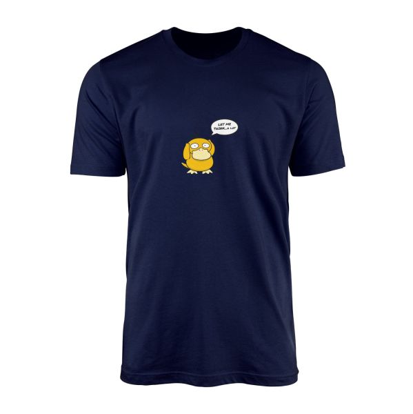 Let Me Think… A Lot | Psyduck Tişört L - İndigo Mavisi