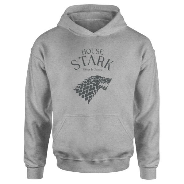 House Stark Hoodie S - Gri
