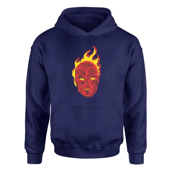 Human Torch Hoodie M - İndigo Mavisi
