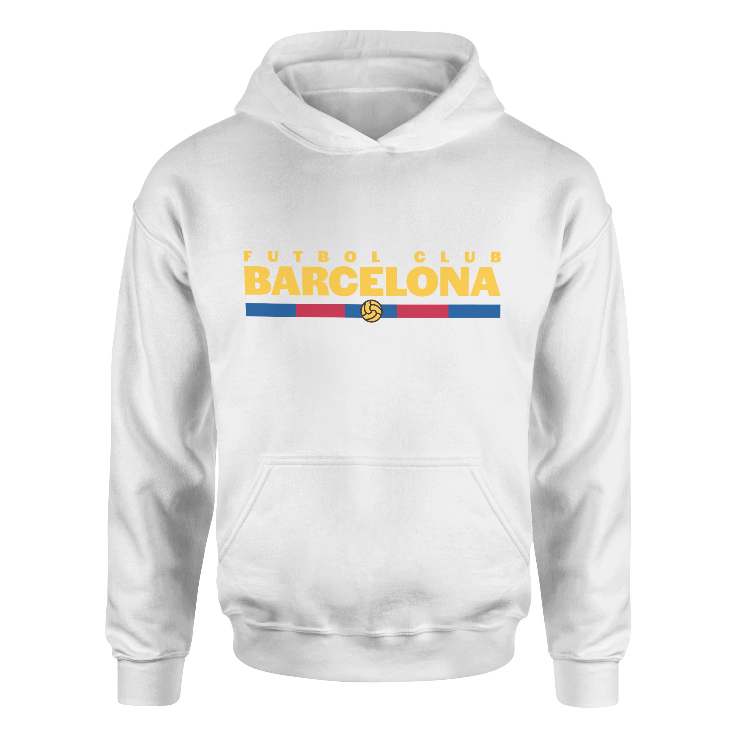 Futbol Club Barcelona Hoodie XXL - Beyaz