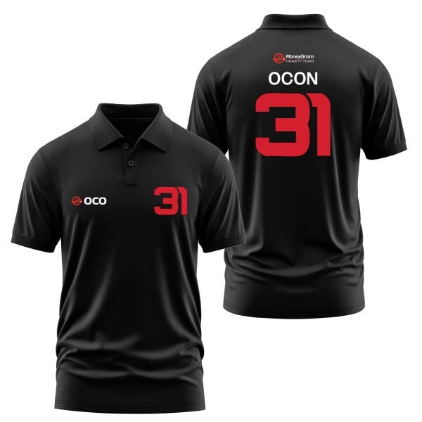 Estaban Ocon 31 Driver Basic Polo Tişört