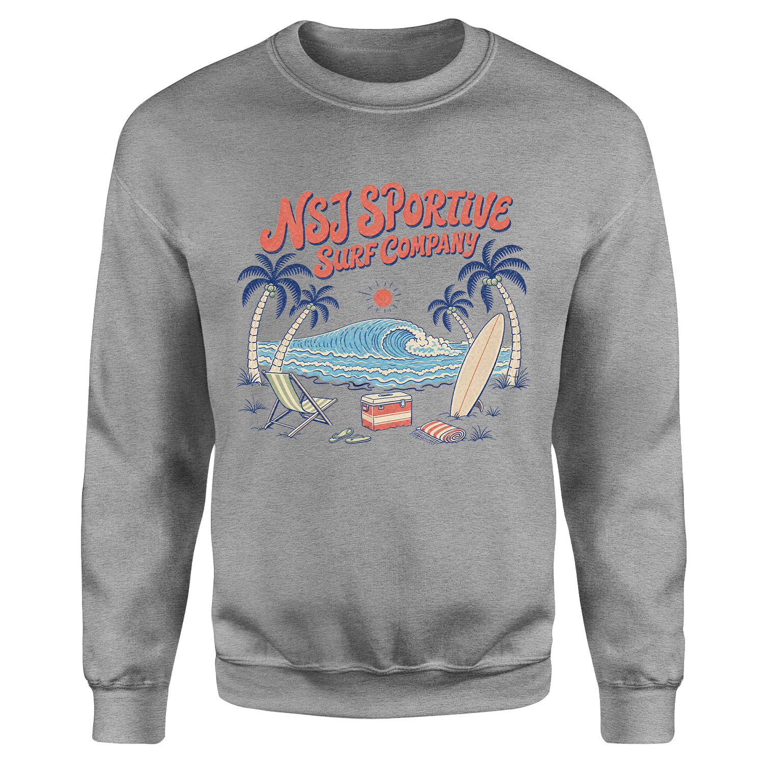 NSJ Sportive Surf Company 2026 Sweatshirt XL - Gri
