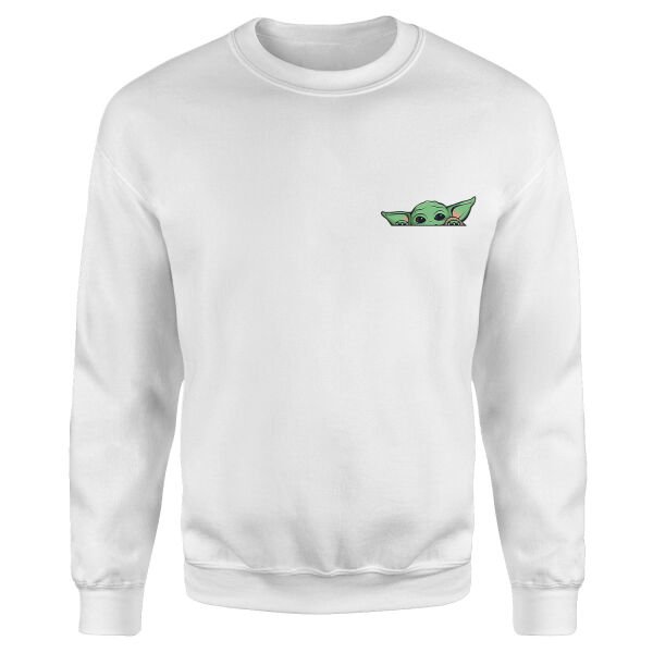 Baby Yoda Sweatshirt XL - Beyaz