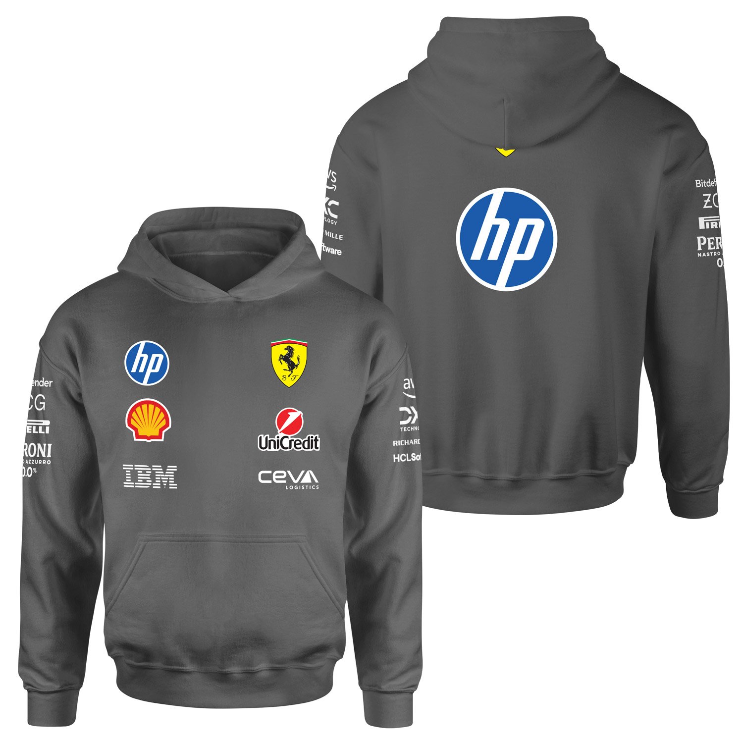 Scuderia Ferrari Teamline 2025 Hoodie L - Füme
