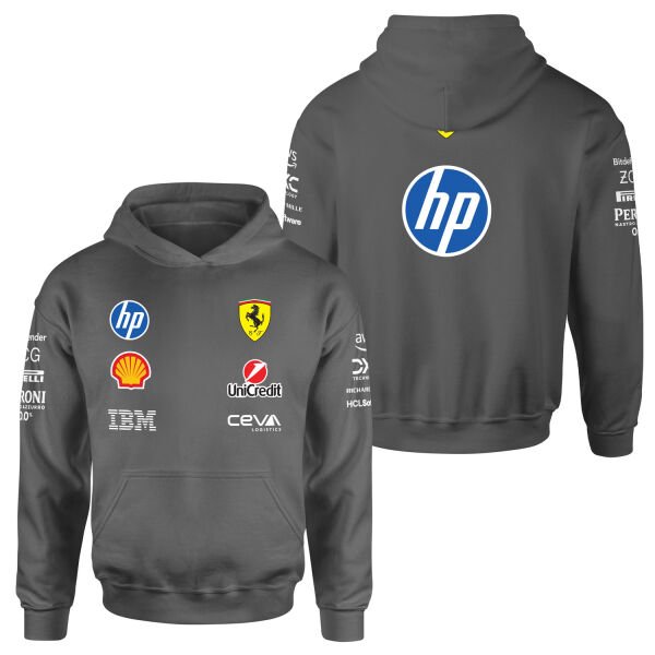 Scuderia Ferrari Teamline 2025 Hoodie L - Füme