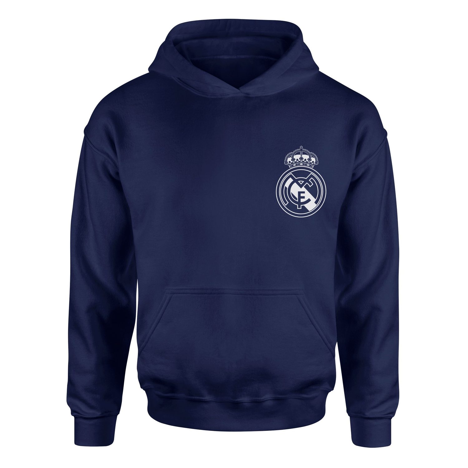 Real Madrid Badge Hoodie L - İndigo Mavisi