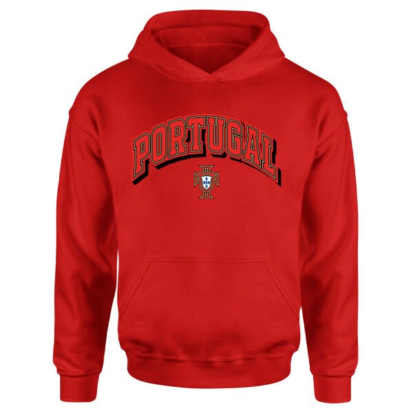 Portekiz 2026 Varsity Hoodie L - Kırmızı