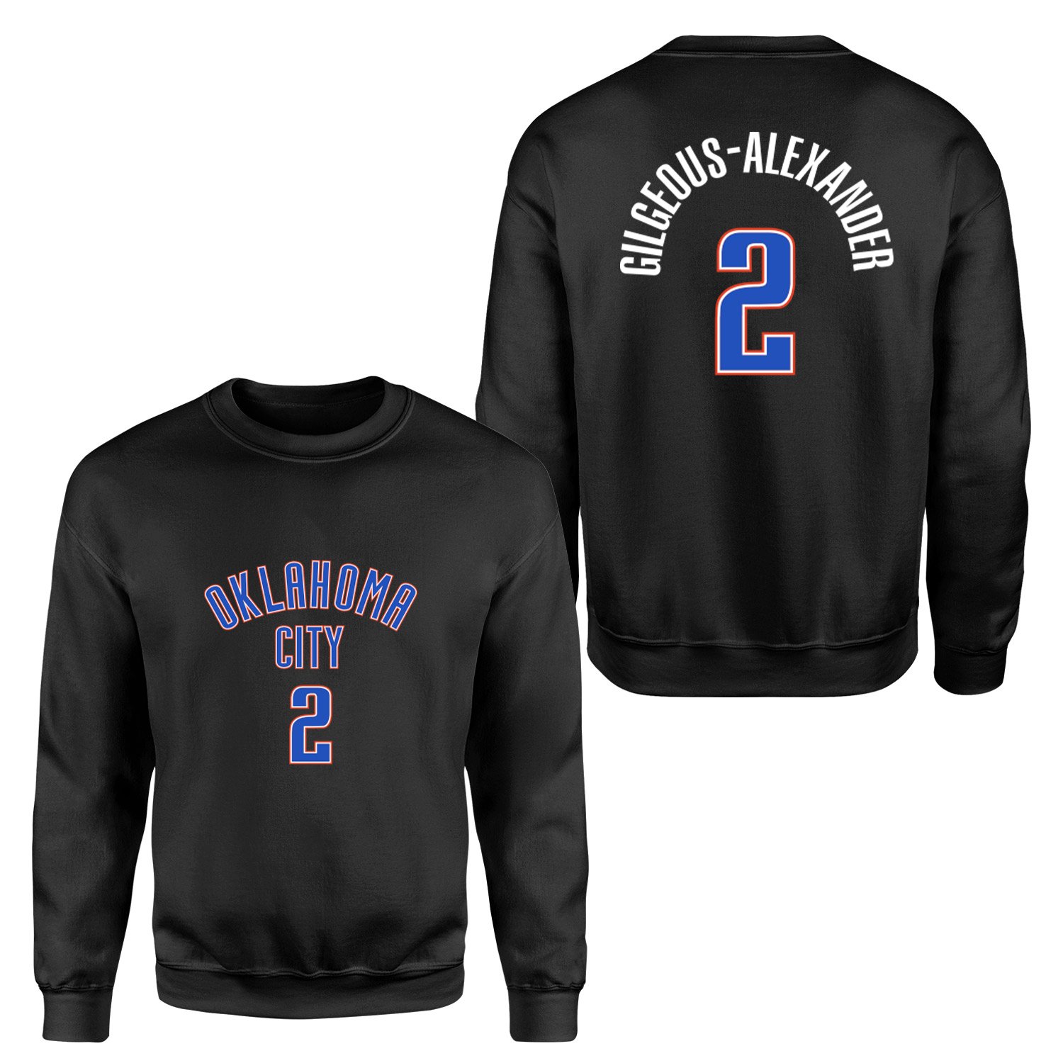 Shai Gilgeous-Alexander Oklahoma Forma Sweatshirt S - Siyah