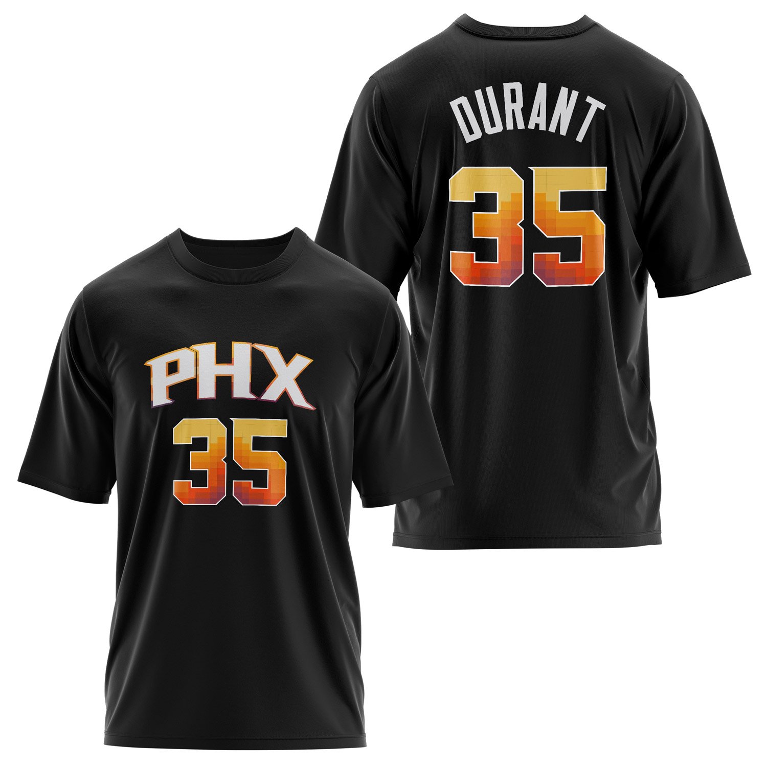 Kevin Durant 35 Phoenix Forma Oversize Tişört L - Siyah