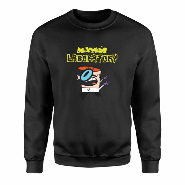 Dexter Lab Sweatshirt XL - Siyah