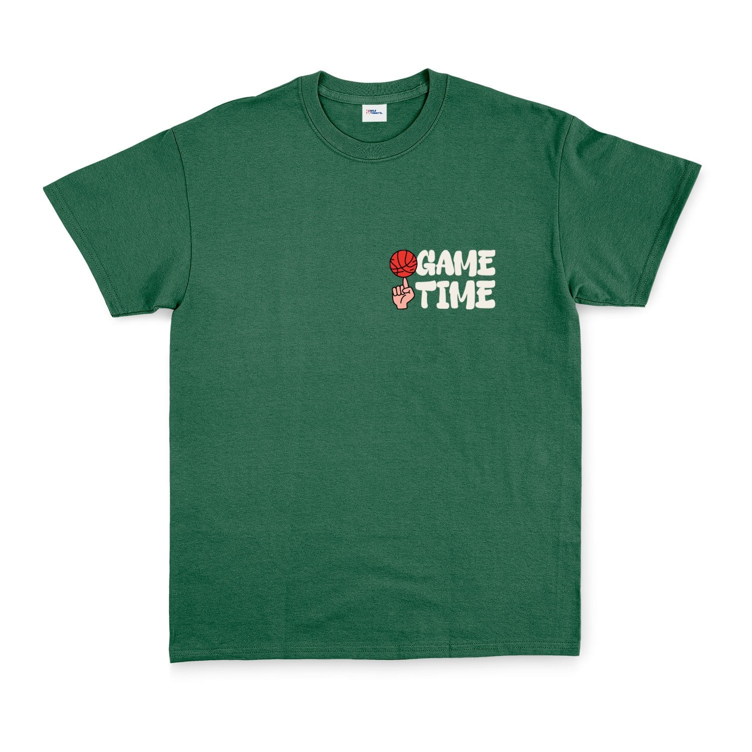 Game Time Tişört S - Nefti Yeşili