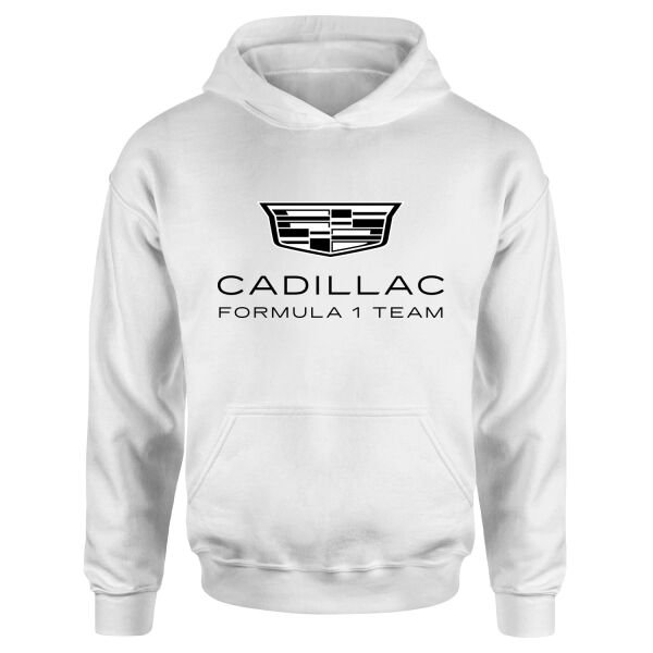 Cadillac Big Hoodie M - Beyaz