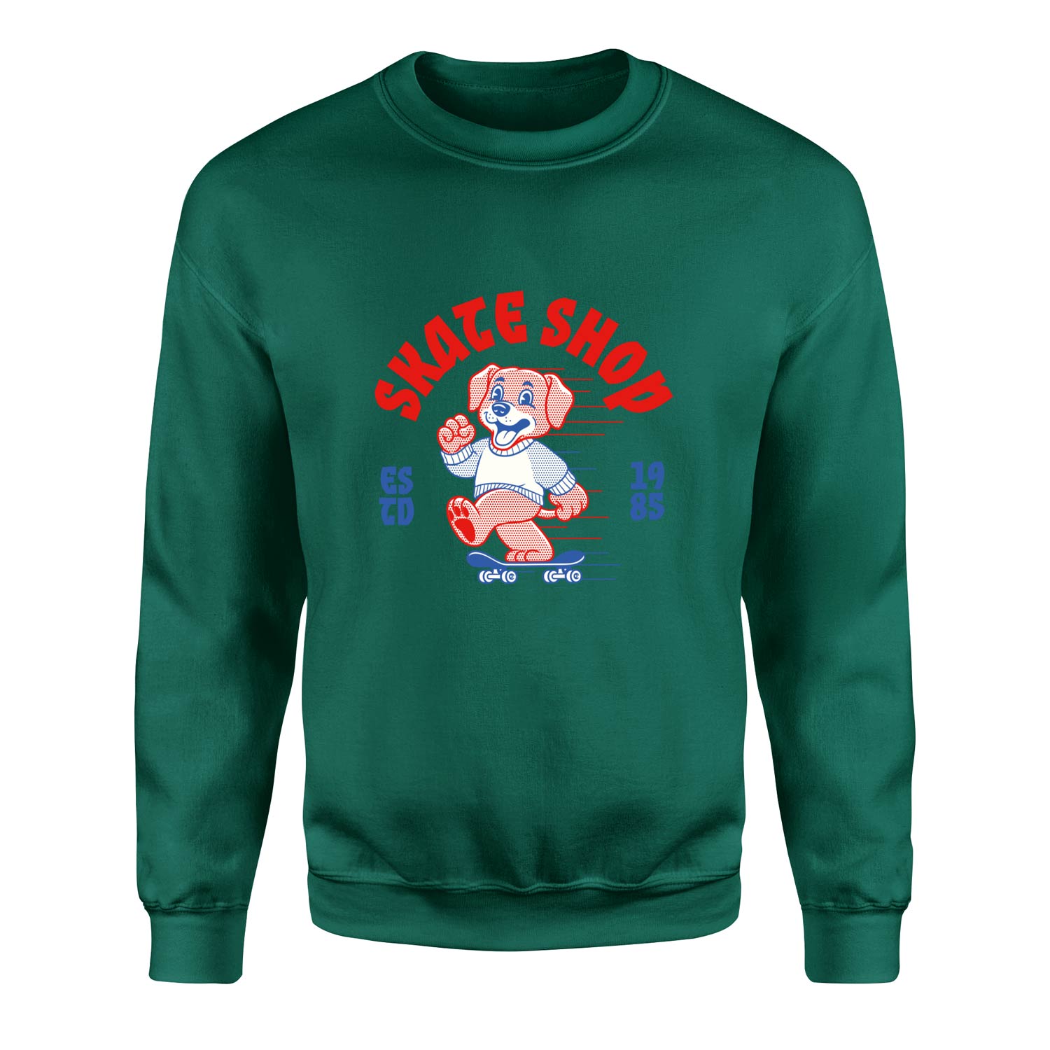 Skate Shop Sweatshirt S - Nefti Yeşili