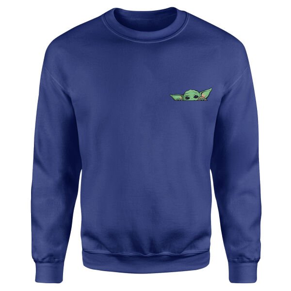 Baby Yoda Sweatshirt XL - İndigo Mavisi